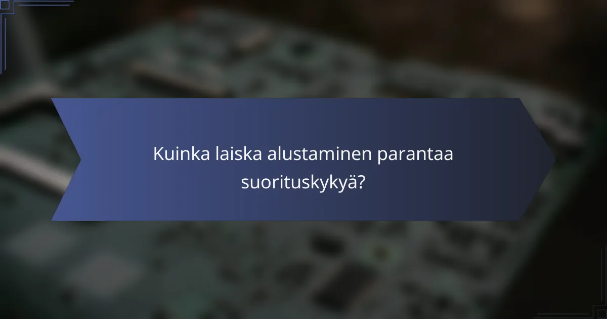 Kuinka laiska alustaminen parantaa suorituskykyä?